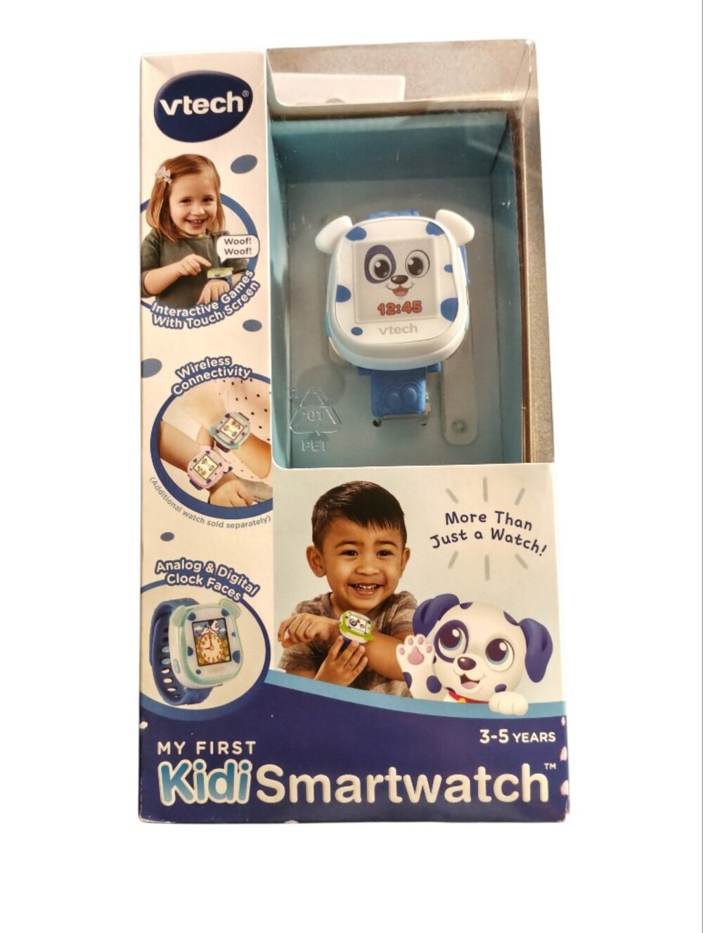 VTech My First KidiSmartwatch - Blue Puppy Interactive Kids Watch